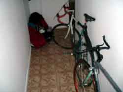 bikes in the hall